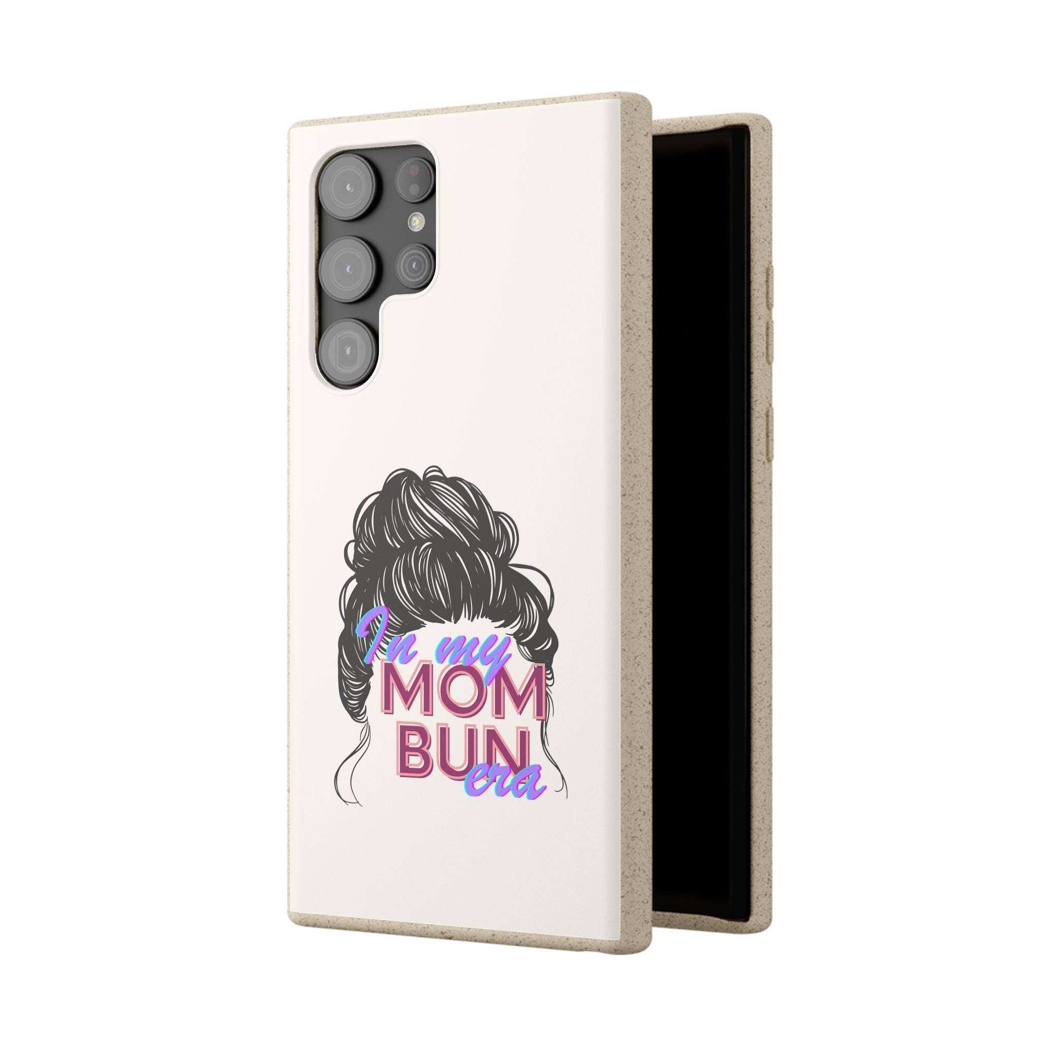 Biodegradable Phone Case for EcoFriendly Moms Mom Bun Era Tech Cover Sustainable iPhone Accessory Compostable Samsung Galaxy Protector