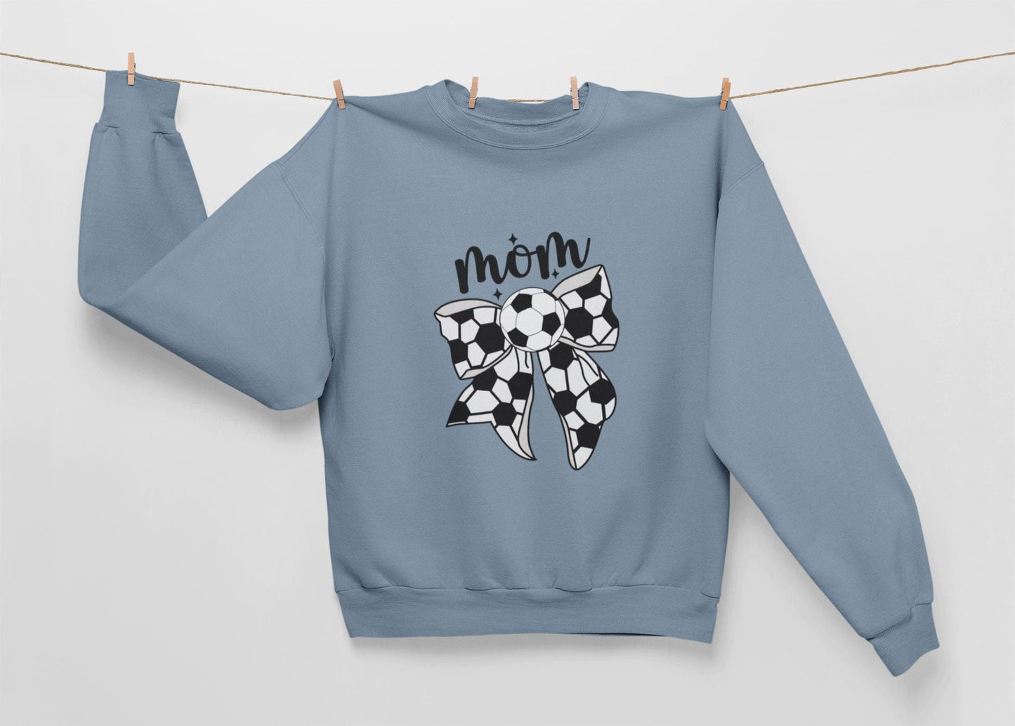 Soccer Mom Personalized Sweatshirt Custom Sports Team Mother Crewneck Mom Gift Idea Team Spirit Clothing Athletic Mom Shirt
