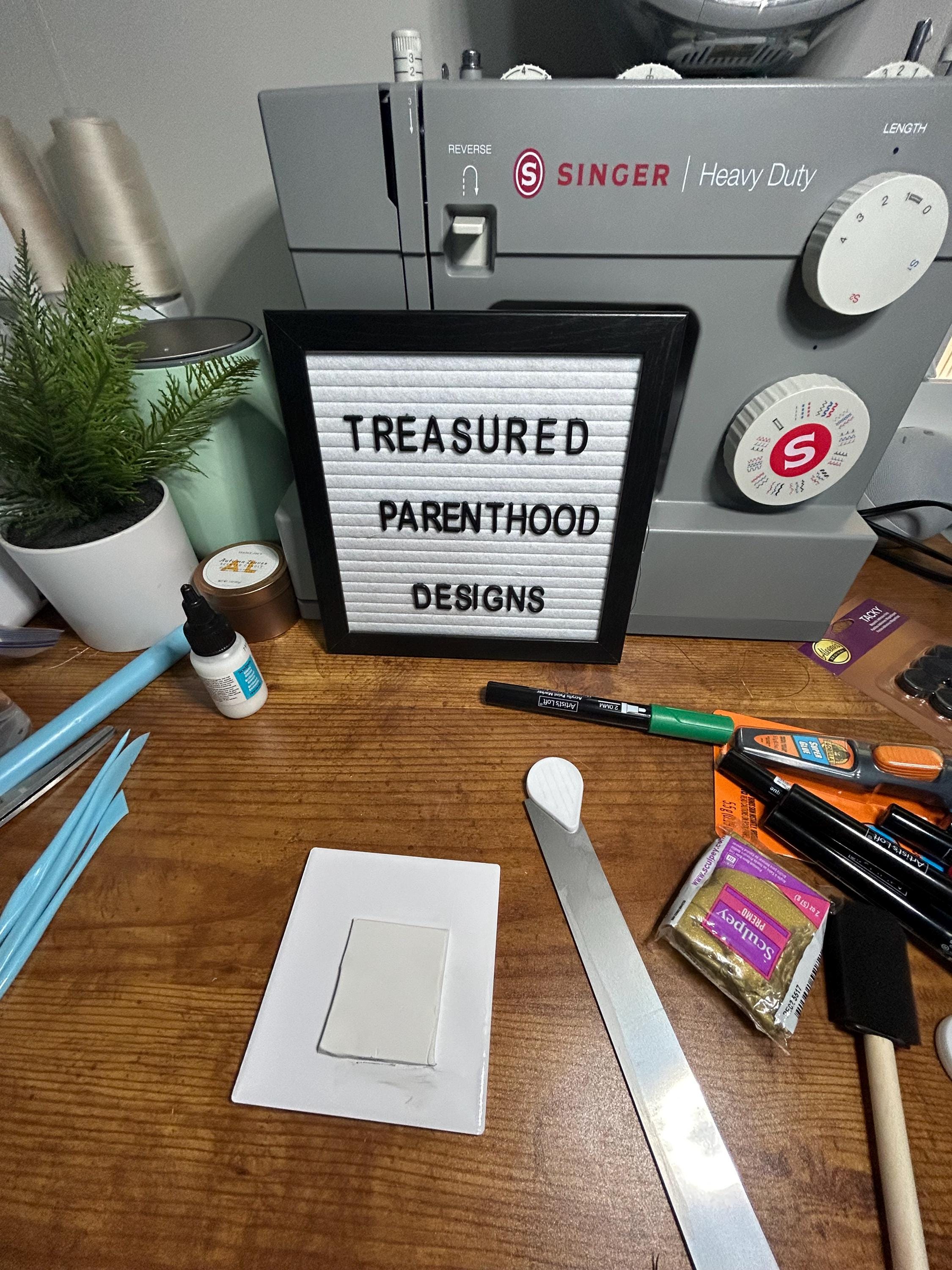 Custom Handmade Clay Postage Stamp Magnet Motivational Quote Magnet for Letterboard Inspirational Fridge Decor Unique Clay Art Gift