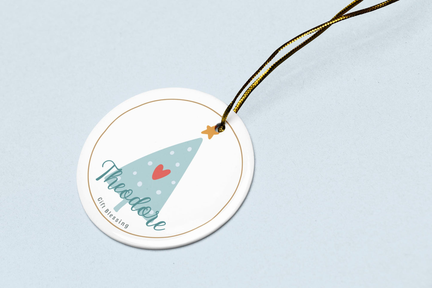 Personalized Name Meaning Ornament: Boho Baby Keepsake, New Parent Gift