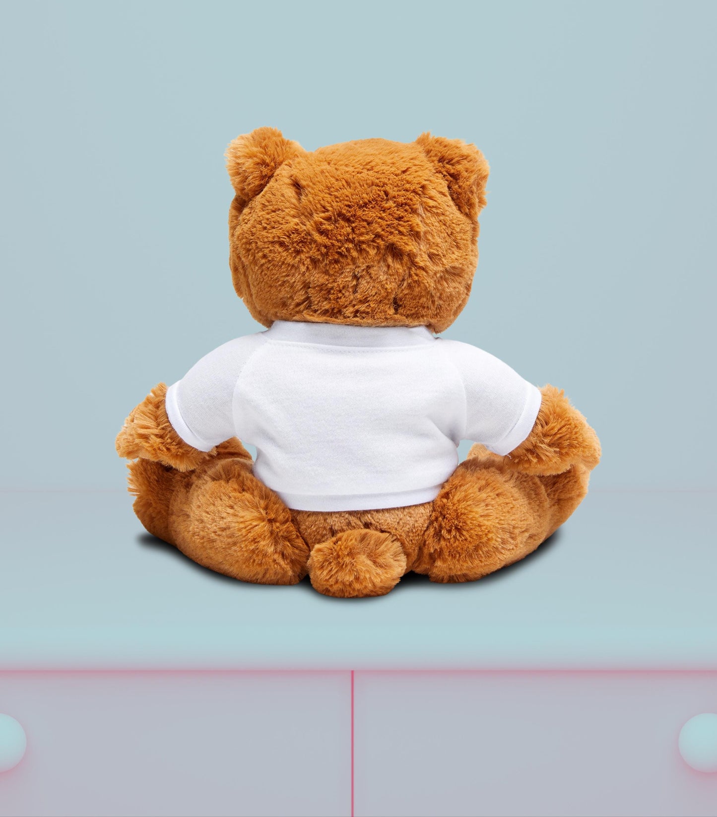 Waffley Cute Plushie Adorable Teddy Bear with Bow Tie and TShirt Cute Stuffed Animal Toy Soft Cuddly Bear Kids Gift Nursery Decor