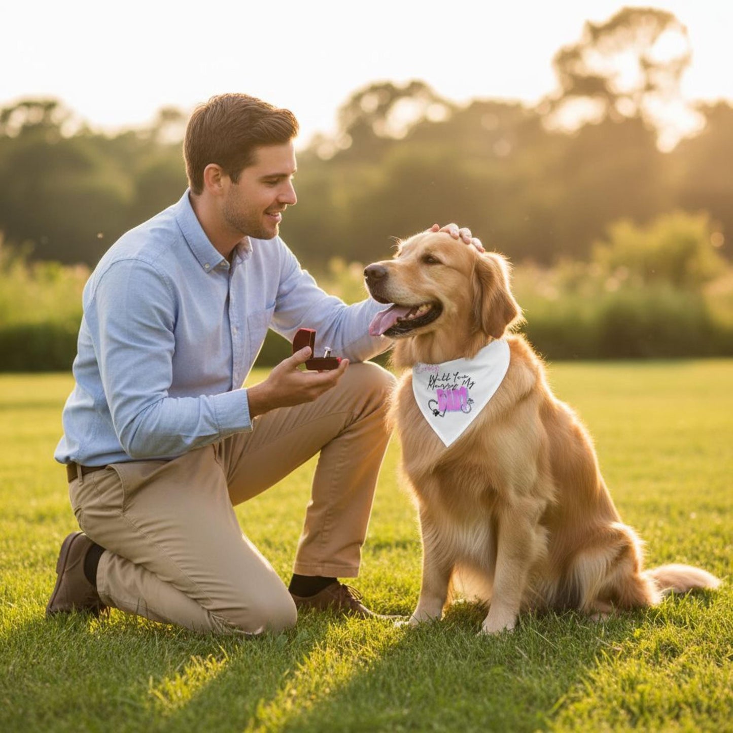 Proposal Pet Bandana Will You Marry My Dad? Cute Engagement Dog Bandana Proposal Accessory Wedding Pet Outfit Gift for Dog Lovers