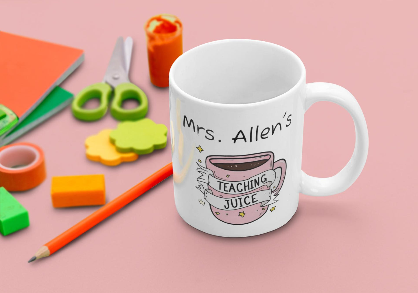 Personalized Teacher Gift Insulated Coffee Mug 10oz  Custom Teacher Appreciation Cup Teacher Christmas Present End of Year Teacher Gift