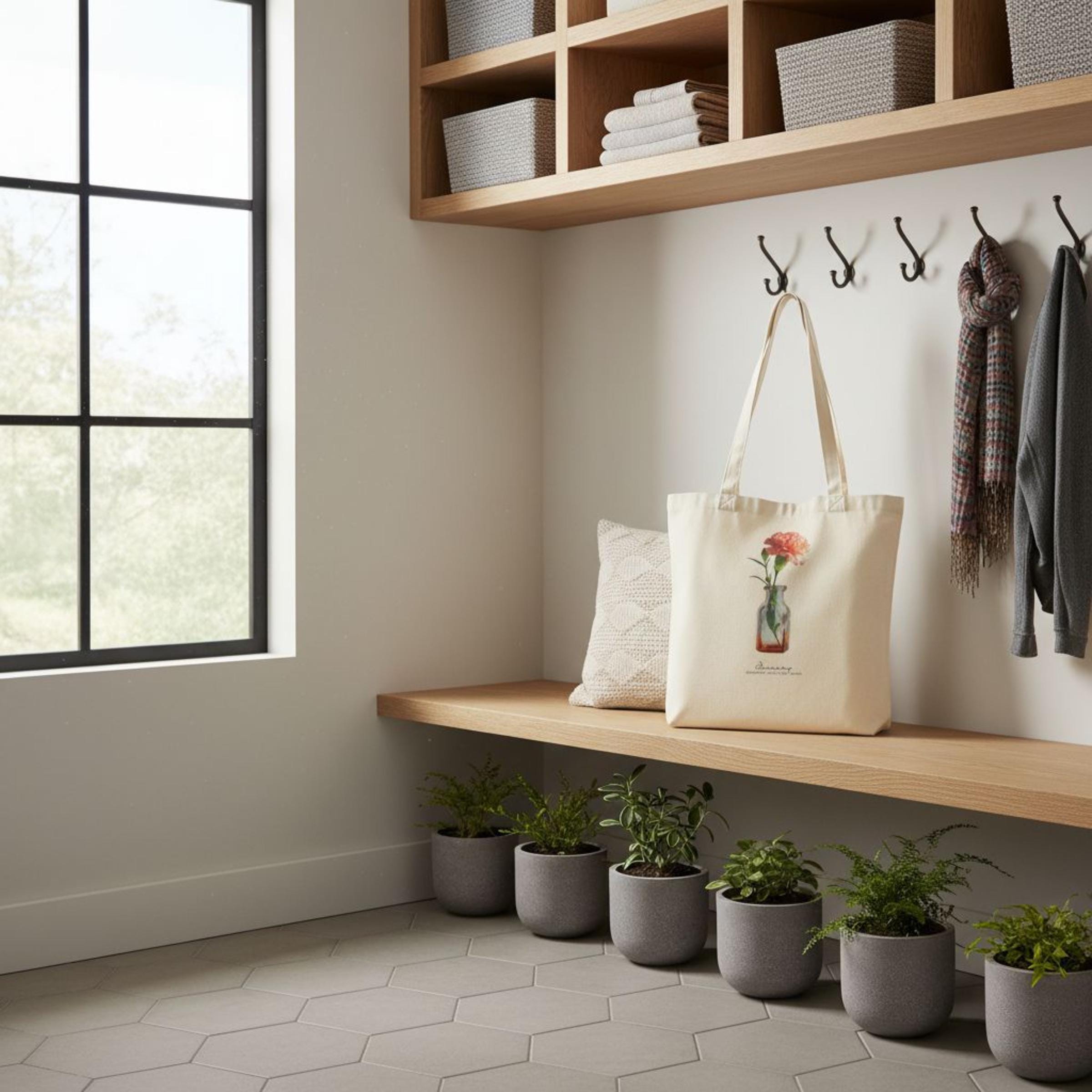 Birth Month Flower Watercolor Tote Bag Eco-Friendly Cotton Unique Floral Gift for Nature Lovers and Floral Enthusiasts Bridal Shower Gift