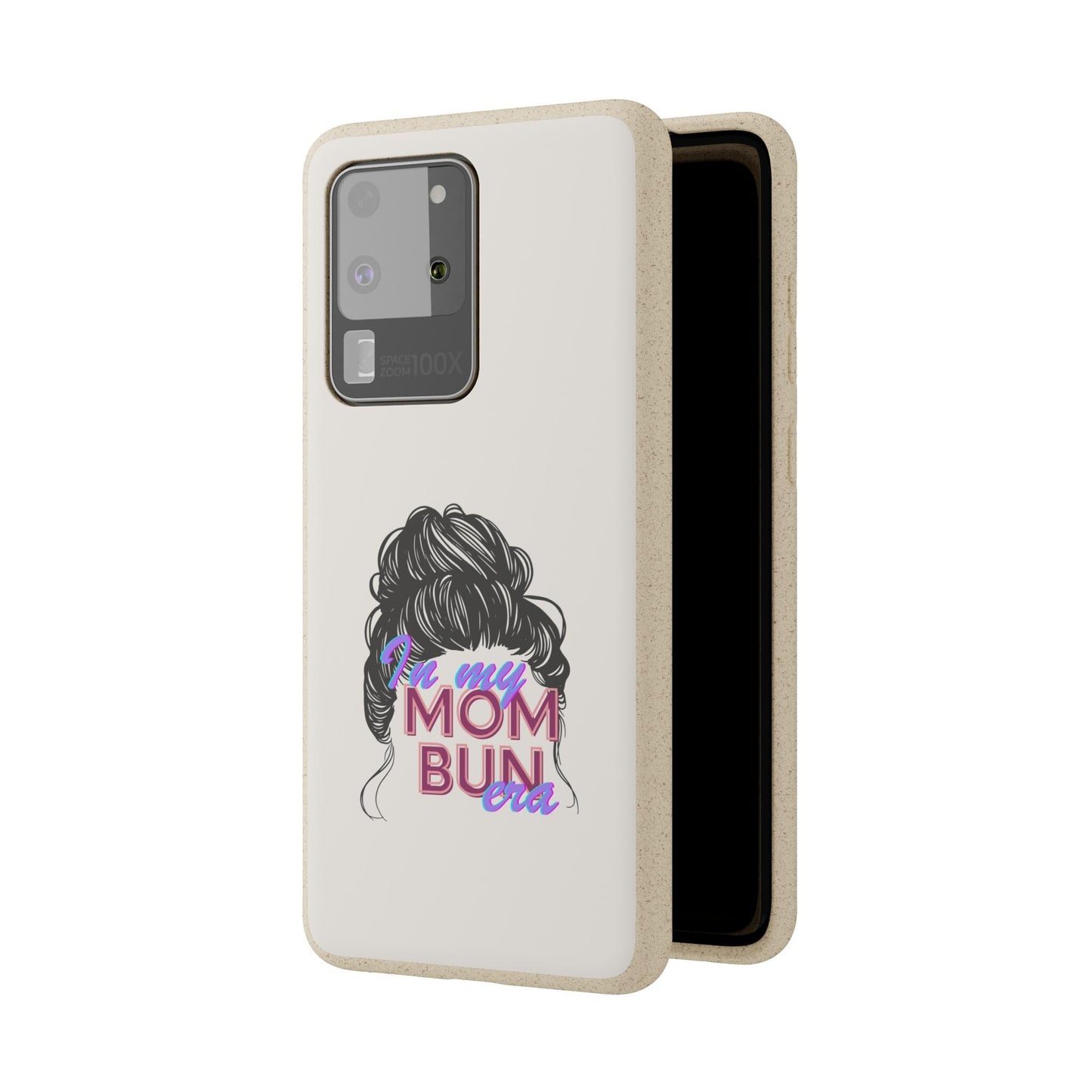 Biodegradable Phone Case for EcoFriendly Moms Mom Bun Era Tech Cover Sustainable iPhone Accessory Compostable Samsung Galaxy Protector