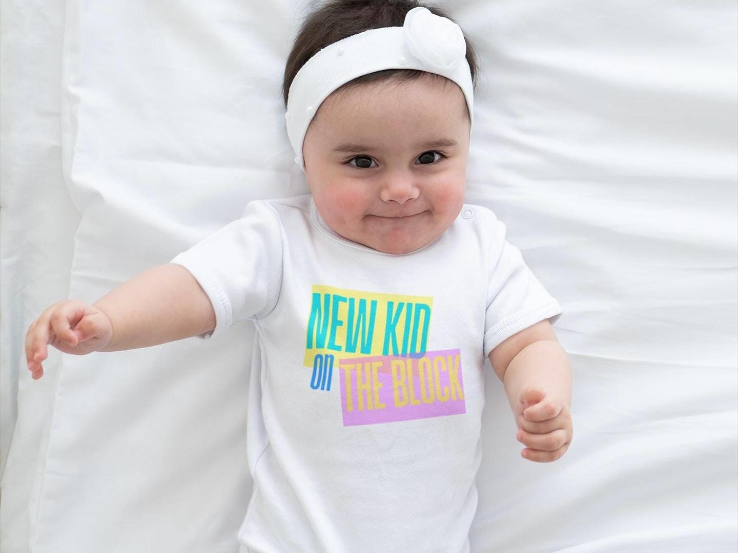 Infant Bodysuit New Kid On The Block Nostalgic Onesie Baby Onesie Retro Baby Clothes Cute Toddler Outfit Hip Baby Apparel