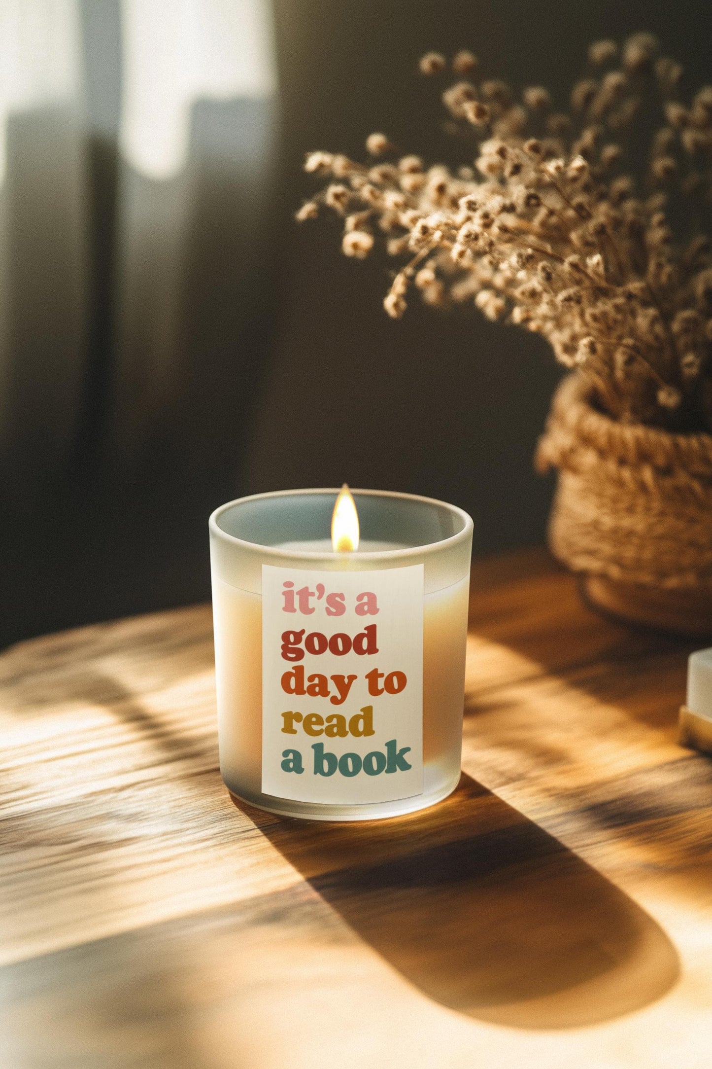 Scented Candle Book Lover Gift Literary Candle Reading Candle Soy Wax Candle Minimalist Design 11oz Candle