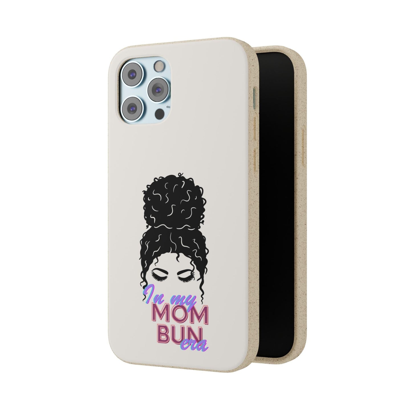 Biodegradable Phone Case for EcoFriendly Moms Mom Bun Era Tech Cover Sustainable iPhone Accessory Compostable Samsung Galaxy Protector