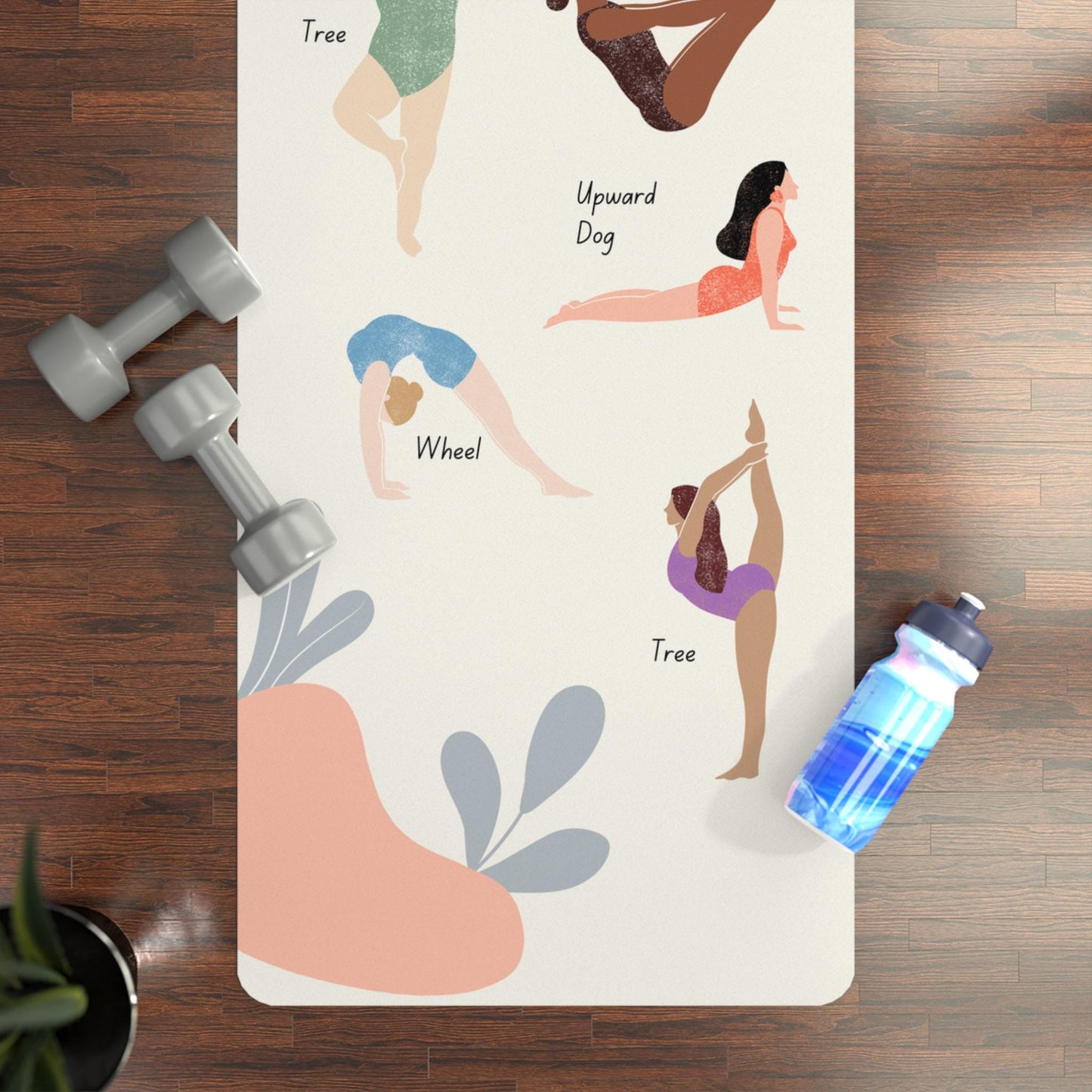 Yoga Pose Mat Self Care Yoga Mat for Stretching and Relaxation Fitness Gift for Mothers Workout Equipment Meditation Mat Yoga Gift for Mom
