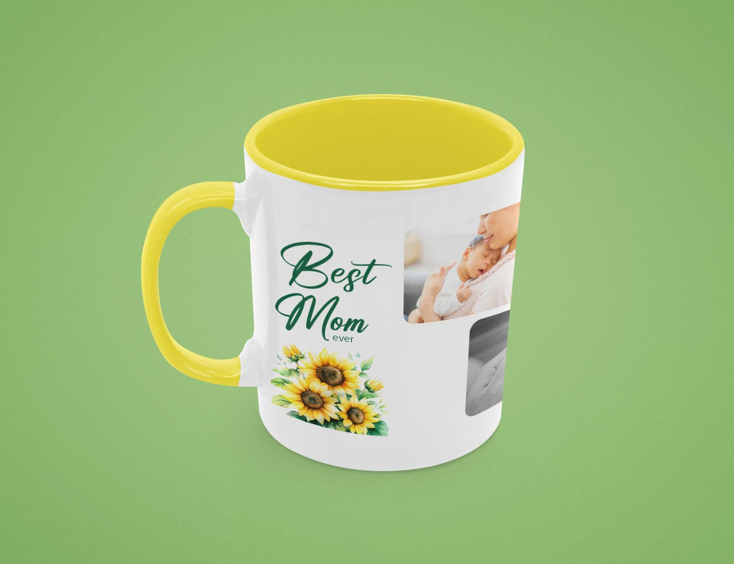 Personalized Photo Coffee Mug Custom Mom Mug Mother's Day Gift Picture Mug Fun Floral Coffee Cup