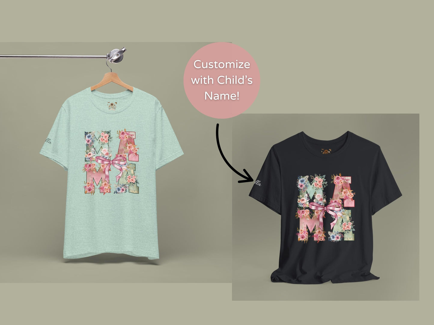 Floral Mom Tee Perfect Gift for Mother's Day Unisex Jersey Short Sleeve Shirt Casual Wear for Moms Stylish Gift for Moms
