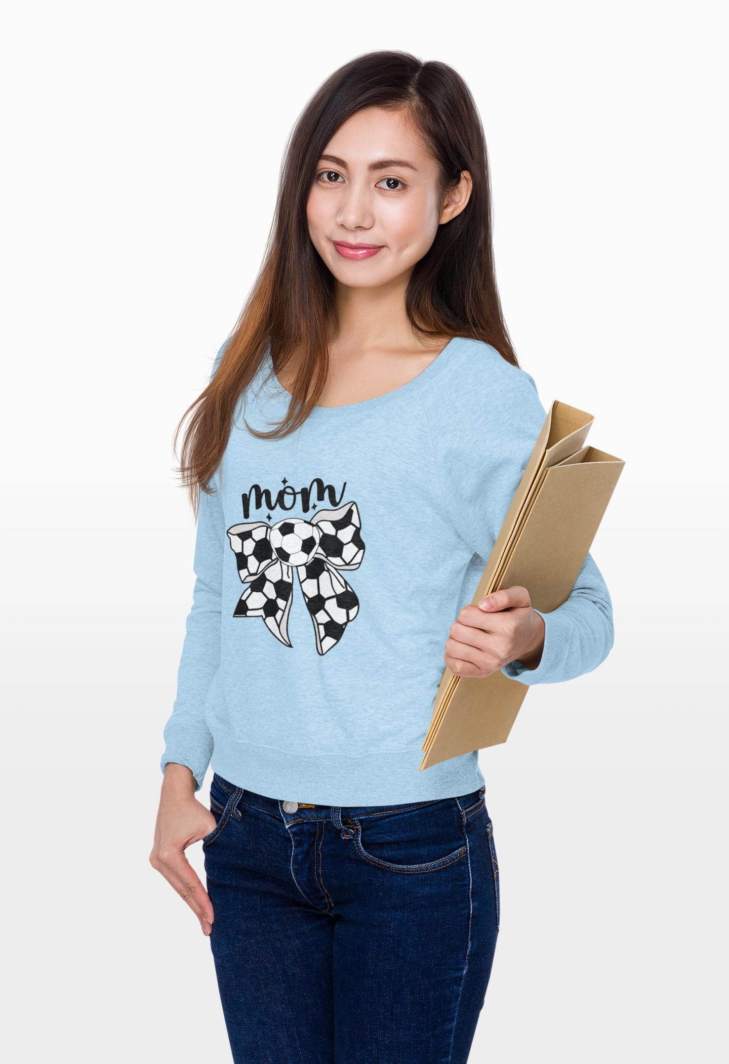 Soccer Mom Personalized Sweatshirt Custom Sports Team Mother Crewneck Mom Gift Idea Team Spirit Clothing Athletic Mom Shirt