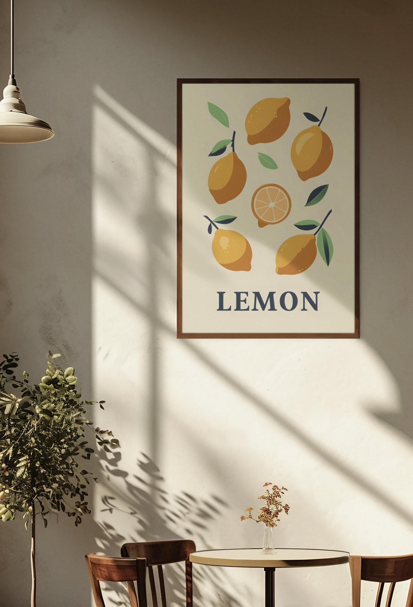 Poster Print Lemon Watercolor Wall Art Kitchen Decor Dining Room Sign Sun Room Poster Matte Art Print