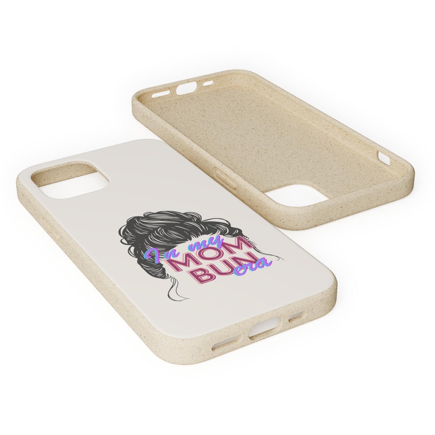 Biodegradable Phone Case for EcoFriendly Moms Mom Bun Era Tech Cover Sustainable iPhone Accessory Compostable Samsung Galaxy Protector