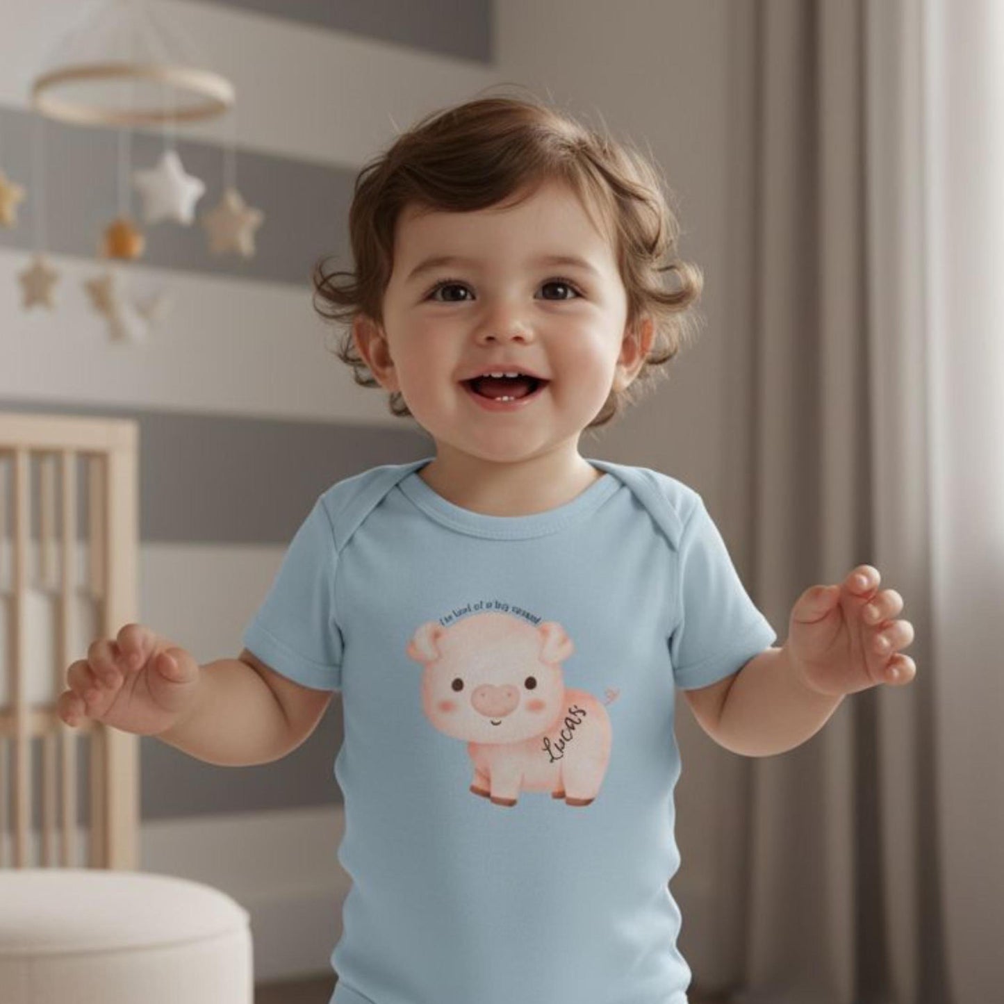 Whimsical Pig Baby Onesie Cute Infant Bodysuit Kind of a Big Squeal Soft Baby Clothes Baby Shower Gift Newborn Romper Animal Baby Outfit