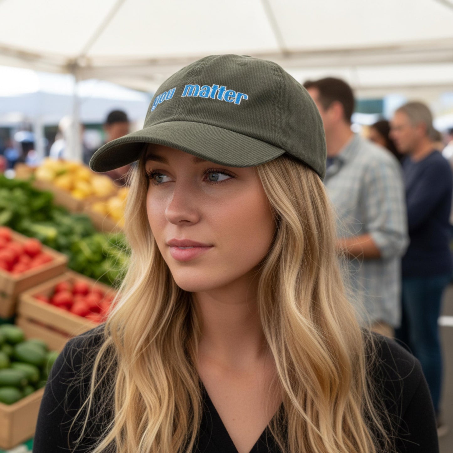 Personalized Embroidered Suicide Prevention Cap Mental Health Awareness Hat You Matter Suicide Hotline Awareness Vintage Affirmation Hat