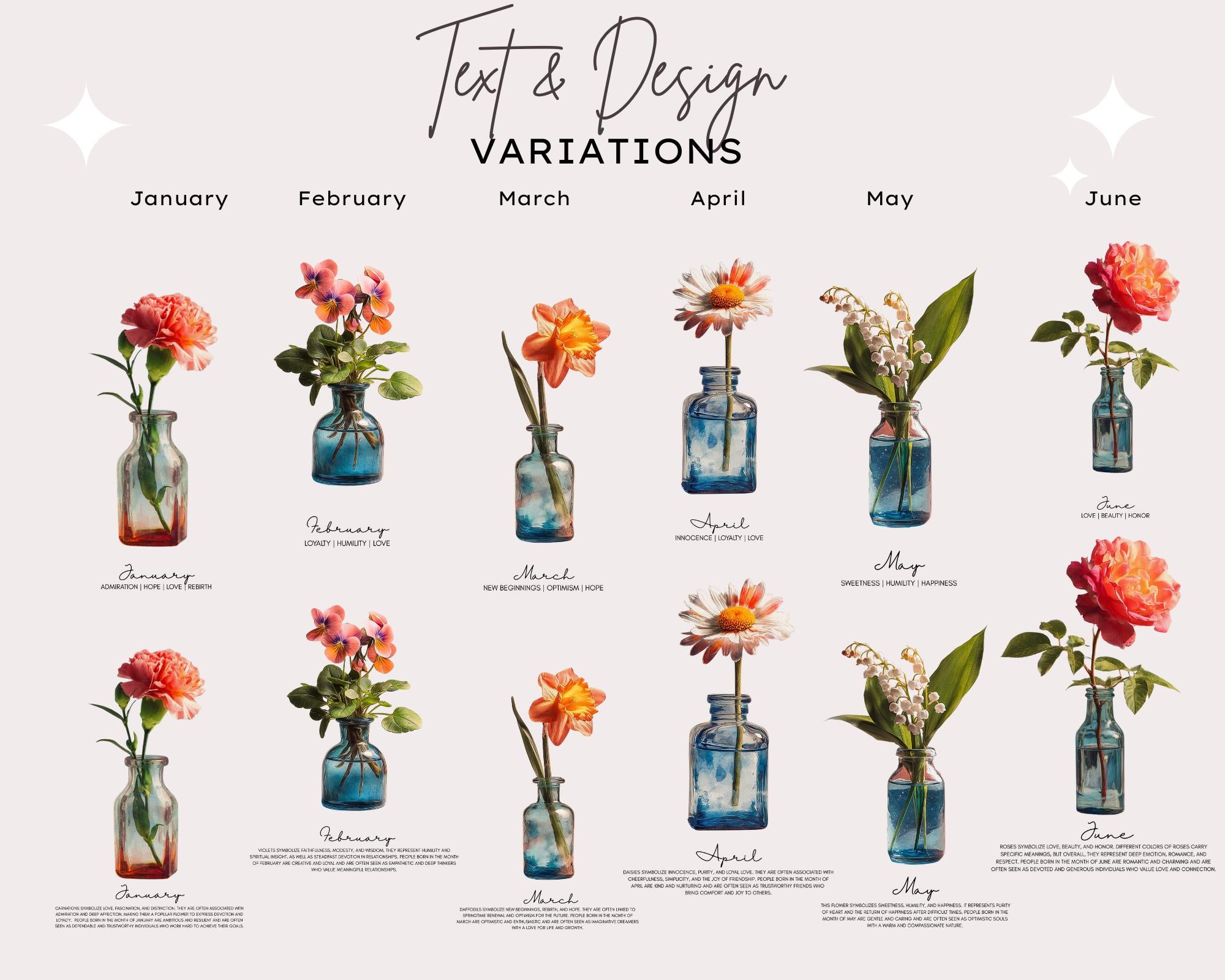 Birth Month Flower Watercolor Tote Bag Eco-Friendly Cotton Unique Floral Gift for Nature Lovers and Floral Enthusiasts Bridal Shower Gift