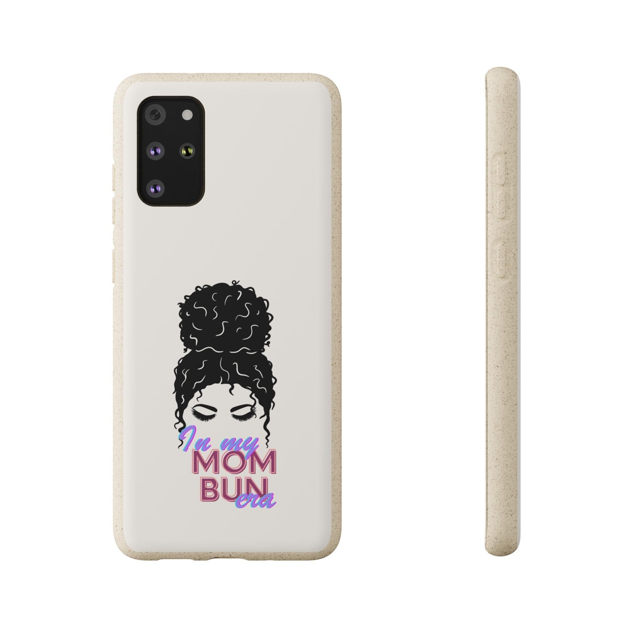 Biodegradable Phone Case for EcoFriendly Moms Mom Bun Era Tech Cover Sustainable iPhone Accessory Compostable Samsung Galaxy Protector