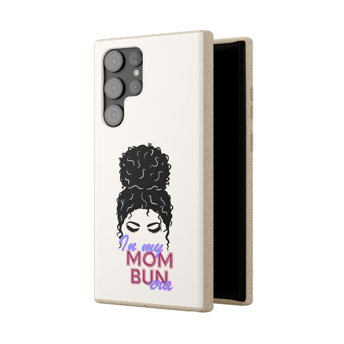 Biodegradable Phone Case for EcoFriendly Moms Mom Bun Era Tech Cover Sustainable iPhone Accessory Compostable Samsung Galaxy Protector