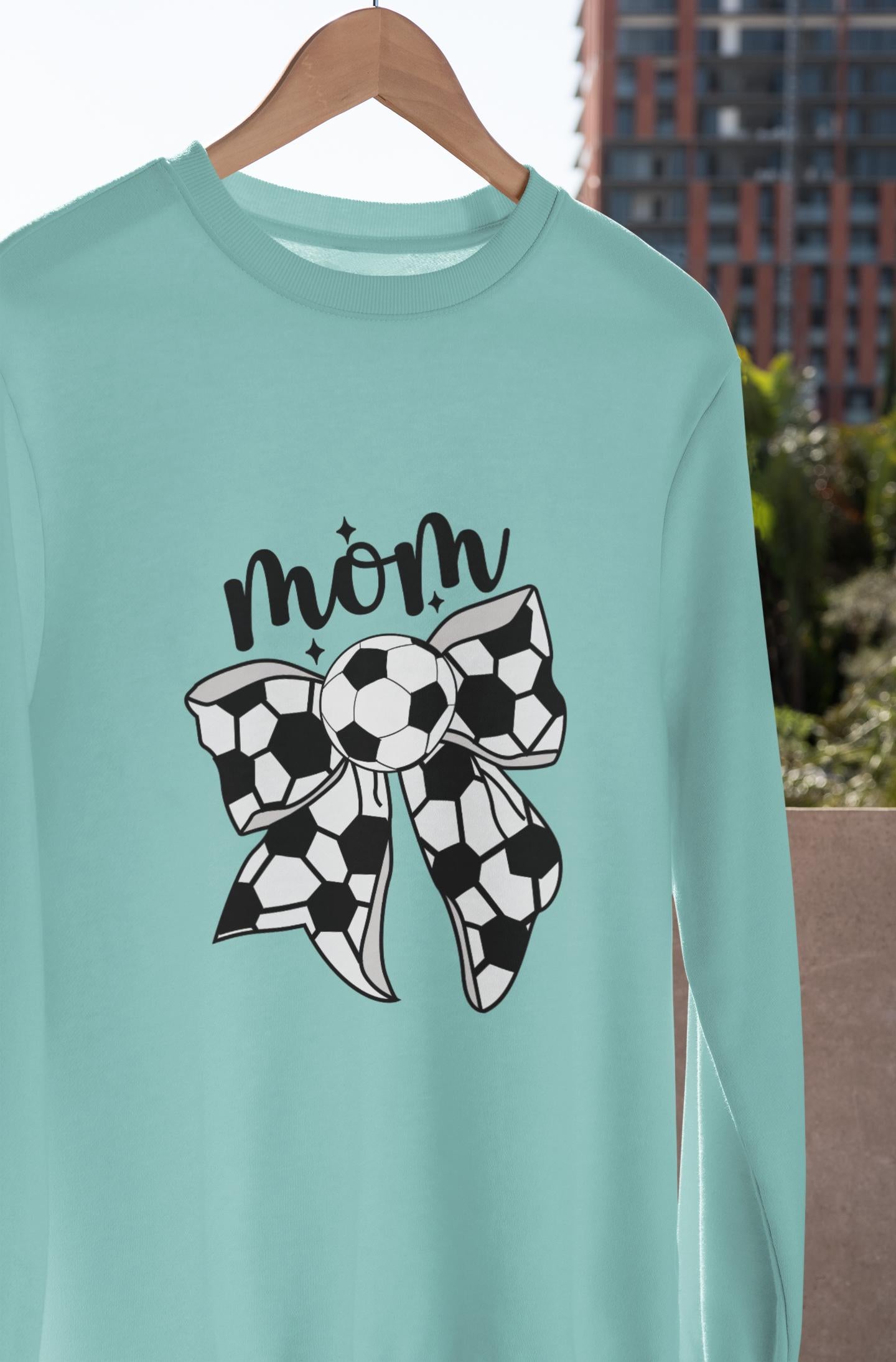 Soccer Mom Personalized Sweatshirt Custom Sports Team Mother Crewneck Mom Gift Idea Team Spirit Clothing Athletic Mom Shirt