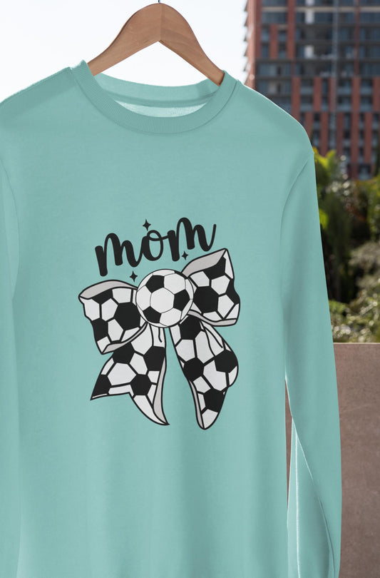 Soccer Mom Personalized Sweatshirt Custom Sports Team Mother Crewneck Mom Gift Idea Team Spirit Clothing Athletic Mom Shirt