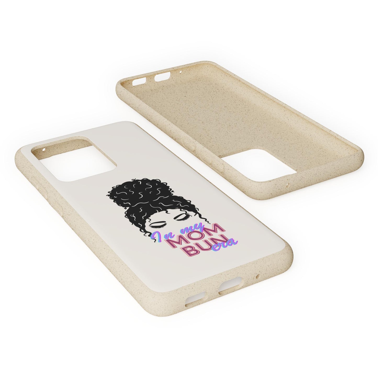 Biodegradable Phone Case for EcoFriendly Moms Mom Bun Era Tech Cover Sustainable iPhone Accessory Compostable Samsung Galaxy Protector